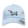 Szerető tacskó (fekete) - Low Profile Cap