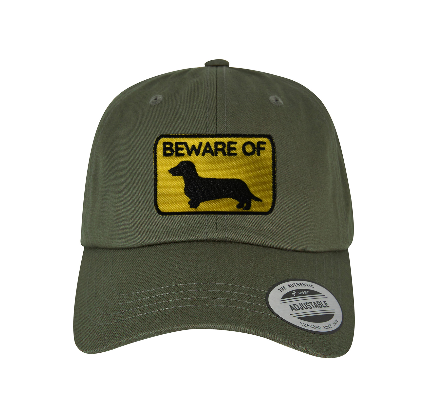 Low Profile Cap oliva - beware of