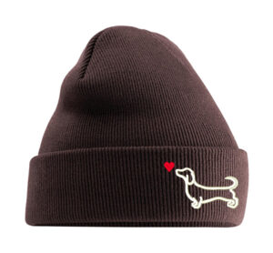 Szerető tacskó (fehér) - Beanie