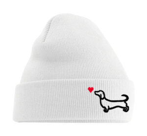 Szerető tacskó (fekete) - Beanie