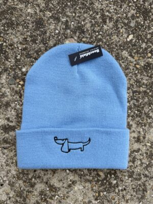 Füles tacskó - Beanie világoskék