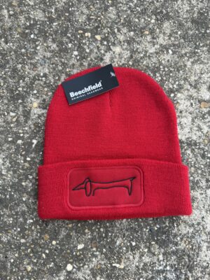 Picasso (fekete) - Beanie patch (piros)