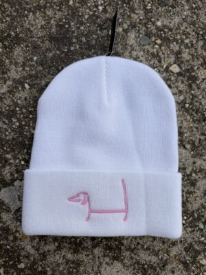Tacsík (rózsaszín) - Beanie (fehér)