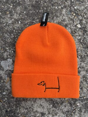 Tacsík (fekete) - Beanie (narancssárga)