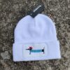 Francia tacsi - Beanie patch (fehér)