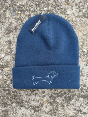 Zsivány tacsi (fehér) - Beanie (kék)