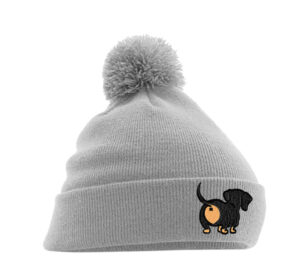 Tacsipopó (fekete) - Pompom Beanie