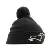 Bátor tacskó (fehér) - Pompom Beanie