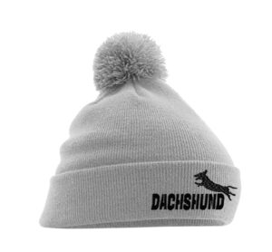 Dachshund (fekete) - Pompom Beanie