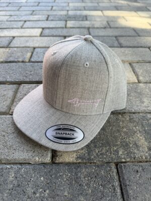 Classic Snapback (szürke) - Picasso mini (rózsaszín)