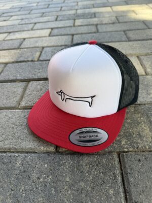 Foam trucker (piros-fehér-fekete) - Picasso (fekete)