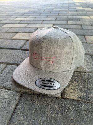 Classic snapback (szürke) - Picasso (rózsaszín)