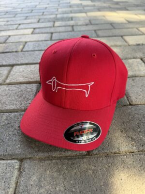 Flex-fit L/XL (piros) - Picasso (fehér)